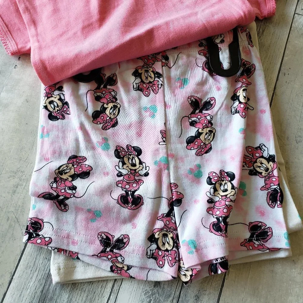 NWT - Minnie Mouse  Kids' 4-piece Cotton Pajamas - Size 2T